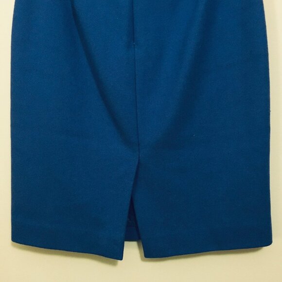 J. Crew Cobalt Blue Wool Pencil Skirt W28 - Picture 9 of 16